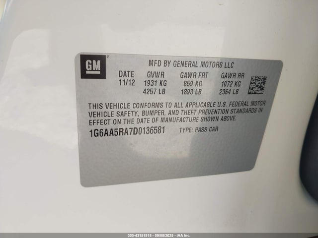 2013 CADILLAC ATS 1G6AA5RA7D0136581 Photo 8