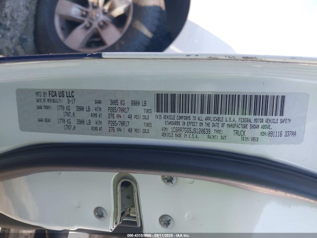 Продаж на аукціоні авто 2018 Ram 1500 Slt  4x4 6'4 Box, vin: 1C6RR7GG5JS120639, номер лоту: 43151998
