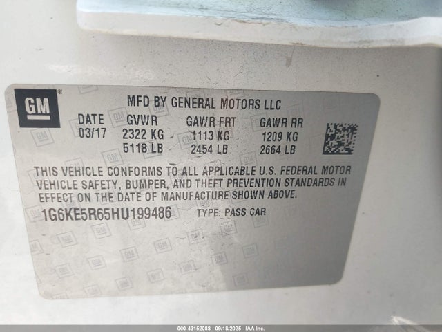 2017 CADILLAC CT6 1G6KE5R65HU199486 Photo 8