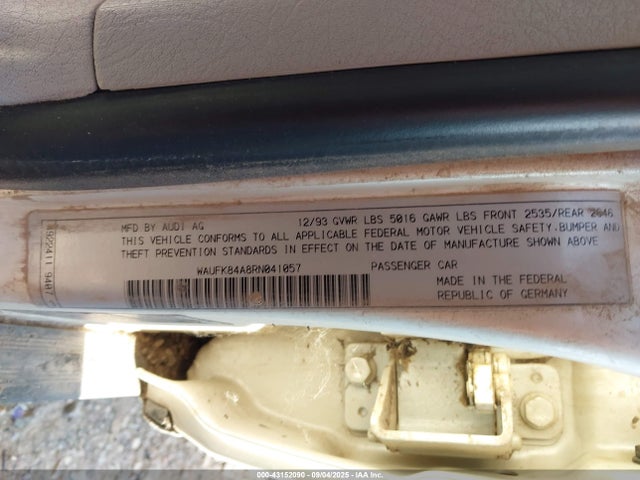 1994 AUDI 100 WAUFK84A8RN041057 Photo 8