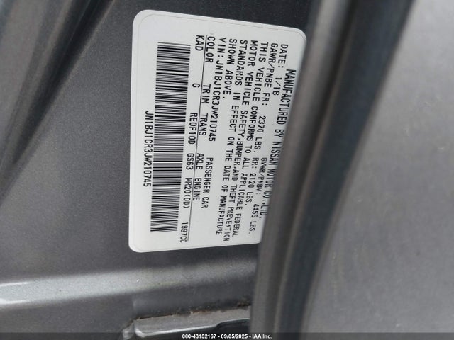 JN1BJ1CR3JW210745 Nissan 2018