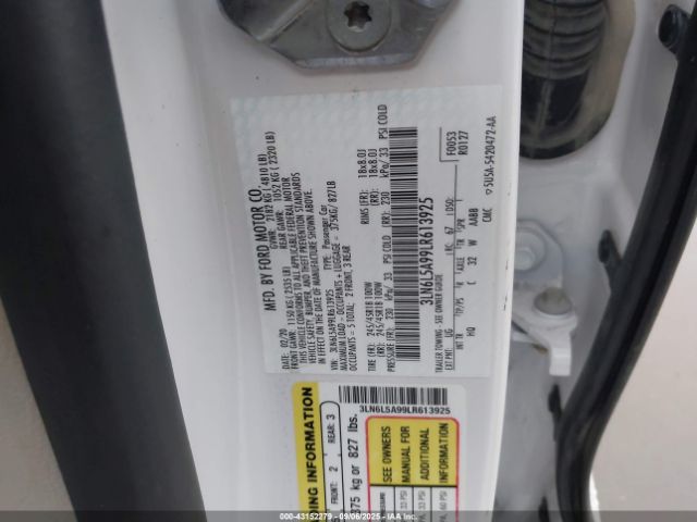 2020 LINCOLN MKZ 3LN6L5A99LR613925 Photo 8