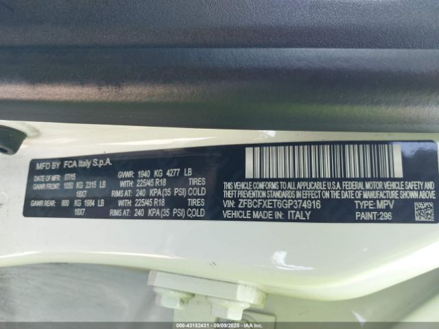 2016 FIAT 500X ZFBCFXET6GP374916 Photo 8