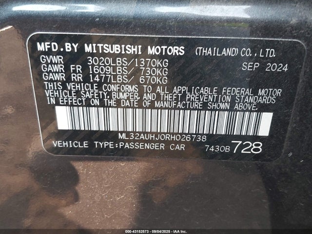 ML32AUHJ0RH026738 Mitsubishi mivec
