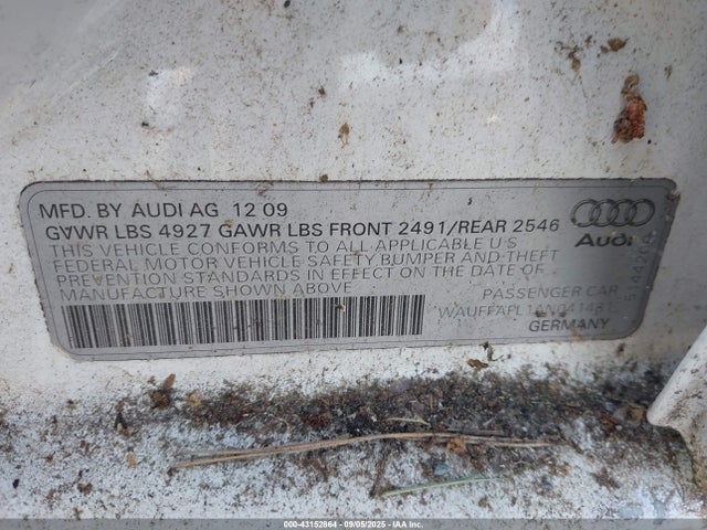 2010 AUDI A4 WAUFFAFL1AN041481 Photo 8