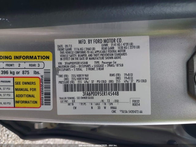 Ford 2014 2014 3FA6P0D95ER145448 Image 9