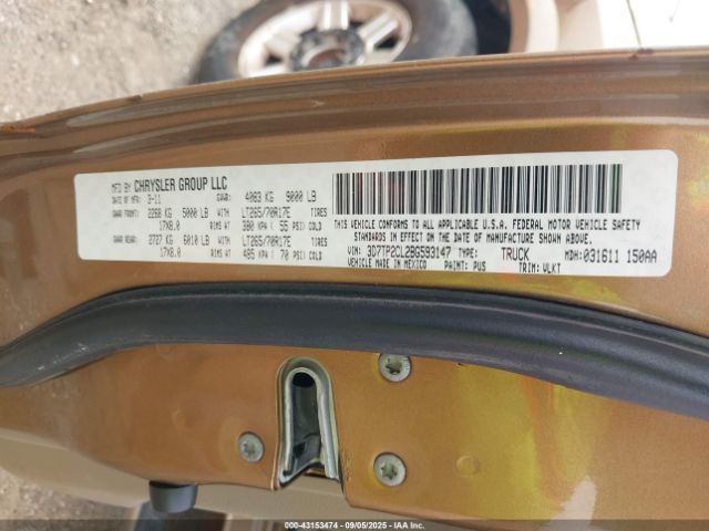 2011 RAM RAM 2500 3D7TP2CL2BG593147 Photo 8