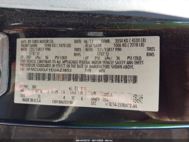 2014 FORD ESCAPE 1FMCU0GX1EUA23853 Photo 8