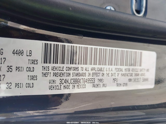 Jeep 2019 2019 3C4NJCBB6KT649553 Image 9