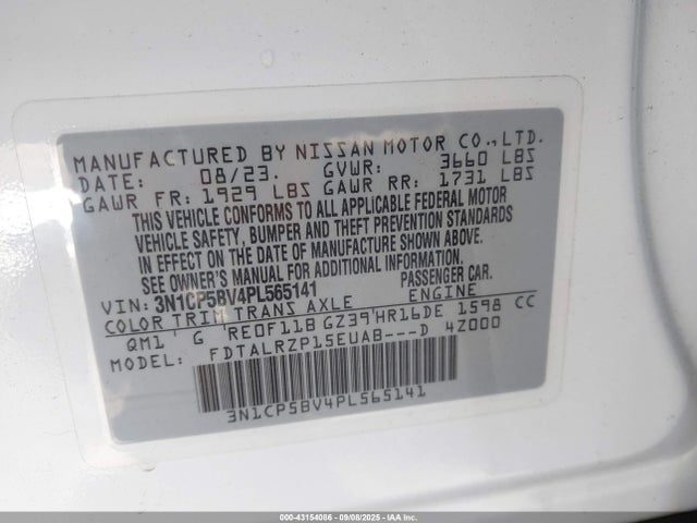 Nissan 2023 2023 3N1CP5BV4PL565141 Image 9