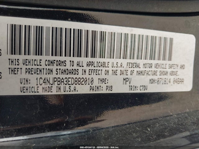 Jeep Patriot 2014 1C4NJPBA3ED882010 Image 9