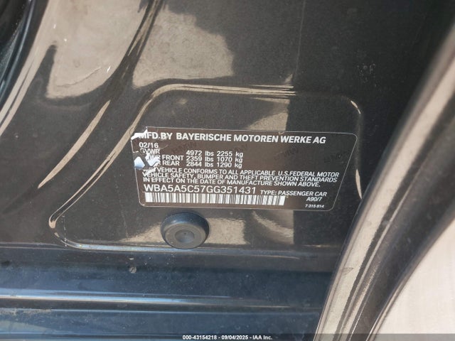 WBA5A5C57GG351431 BMW 528I