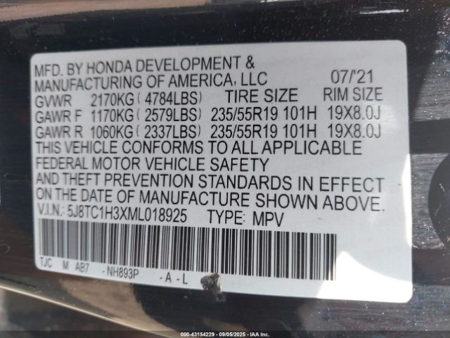 2021 ACURA RDX 5J8TC1H3XML018925 Photo 8