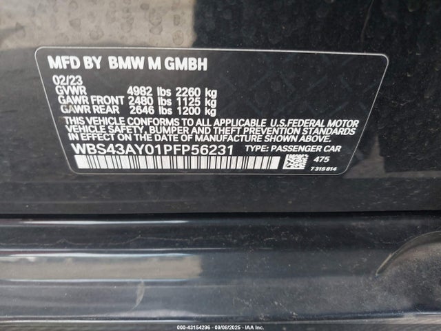 BMW M3 2023 WBS43AY01PFP56231 Image 9