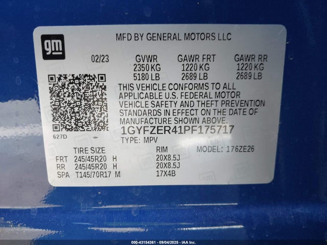 Cadillac lsy 2023 1GYFZER41PF175717 Image 9