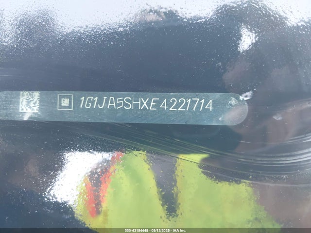 1G1JA5SHXE4221714 Chevrolet luw