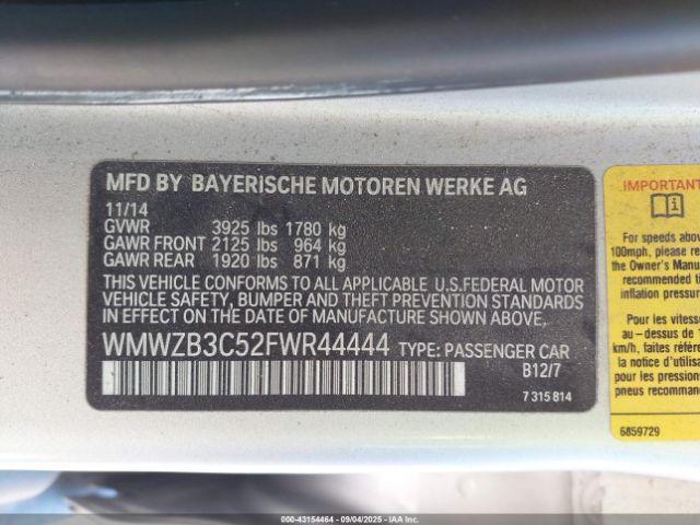 2015 MINI COUNTRYMAN WMWZB3C52FWR44444 Photo 8