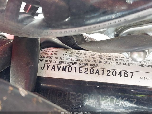 2008 YAMAHA XVS650 JYAVM01E28A120467 Photo 9