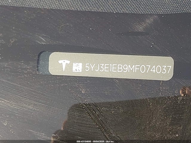 2021 TESLA MODEL 3 5YJ3E1EB9MF074037 Photo 8