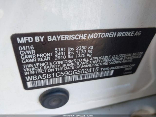 2016 BMW 535I WBA5B1C59GG552415 Photo 8