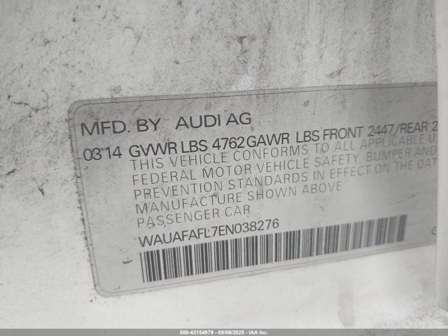 2014 AUDI A4 WAUAFAFL7EN038276 Photo 8