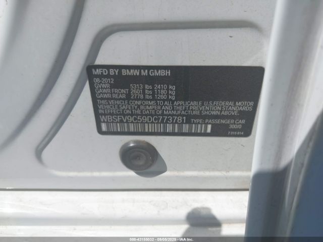 2013 BMW M5 WBSFV9C59DC773781 Photo 8