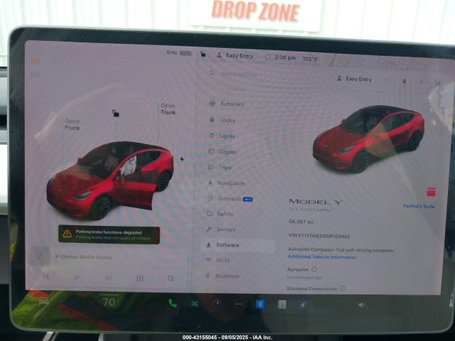 2021 TESLA MODEL Y 5YJYGDED0MF124665 Photo 6