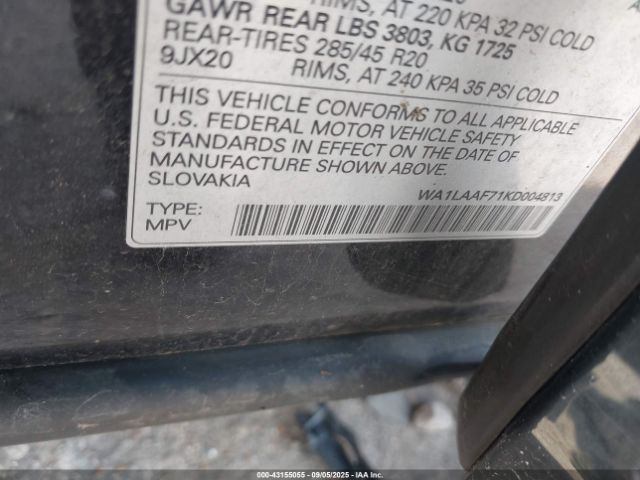 2019 AUDI Q7 WA1LAAF71KD004813 Photo 8