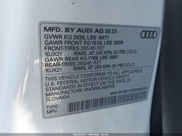 2023 AUDI Q8 WA1EVBF1XPD044264 Photo 8