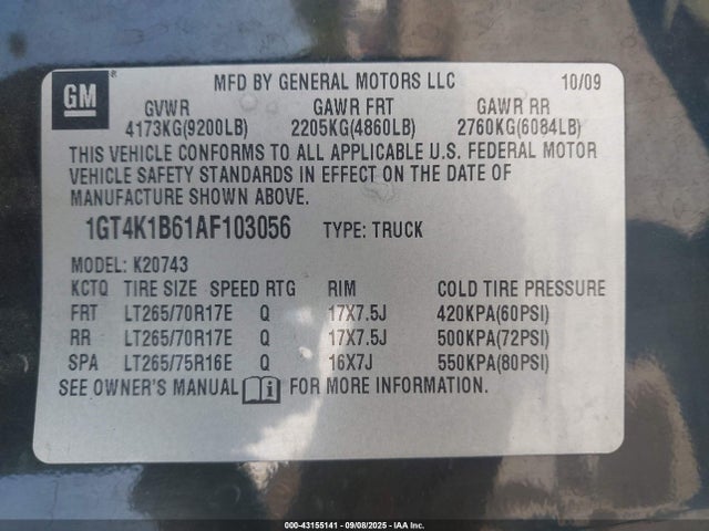 2010 GMC SIERRA 2500HD 1GT4K1B61AF103056 Photo 8