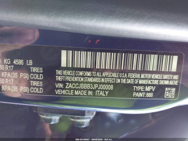 2018 JEEP RENEGADE ZACCJBBB3JPJ00008 Photo 8