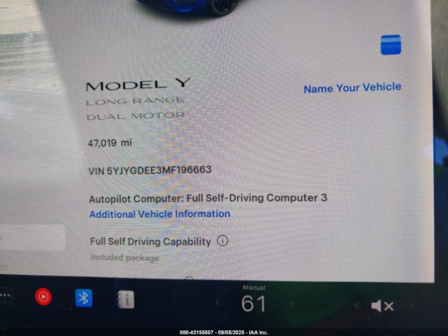 2021 TESLA MODEL Y 5YJYGDEE3MF196663 Photo 6