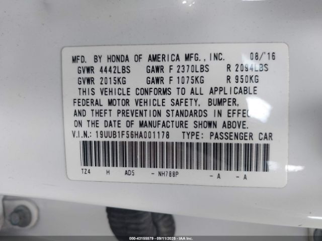 2017 ACURA TLX 19UUB1F56HA001178 Photo 8