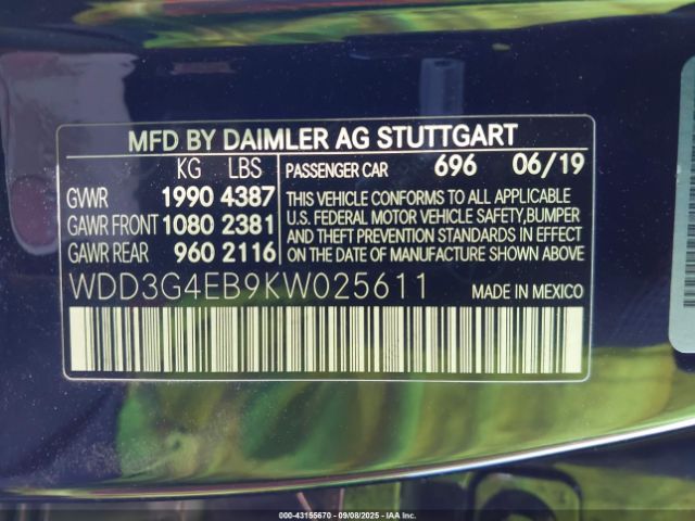 2019 MERCEDES-BENZ A 220 WDD3G4EB9KW025611 Photo 8