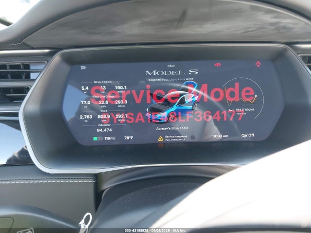 2020 TESLA MODEL S 5YJSA1E48LF364177 Photo 6