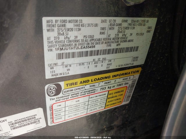 Ford 3.5l gtdi 2020 1FMJU1HT2LEA55498 Image 9