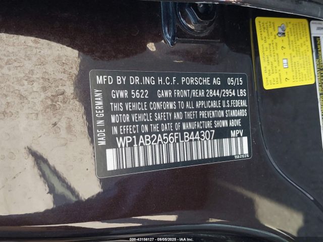 2015 PORSCHE MACAN WP1AB2A56FLB44307 Photo 8