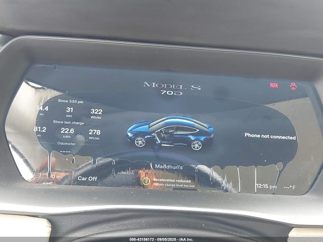 2015 TESLA MODEL S 5YJSA1S28FF091829 Photo 6