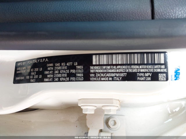ZACNJCABXMPM19877 Jeep 2021