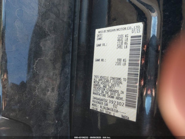 Nissan 2016 2016 1N4AA6AP2GC392302 Image 9