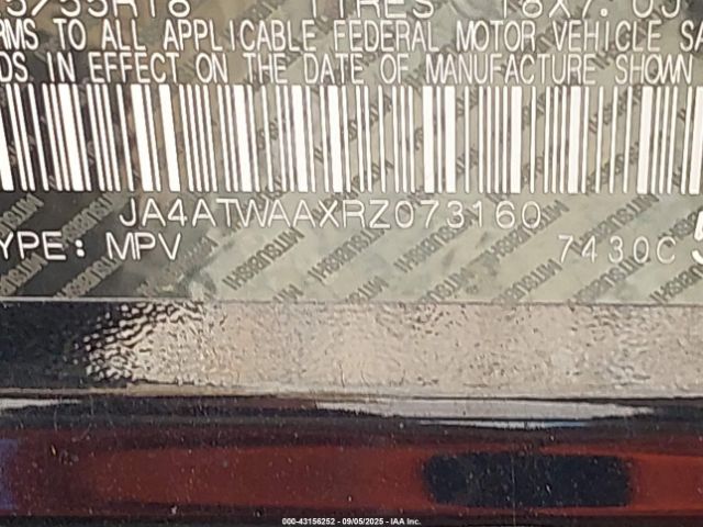 2024 MITSUBISHI ECLIPSE CROSS JA4ATWAAXRZ073160 Photo 8