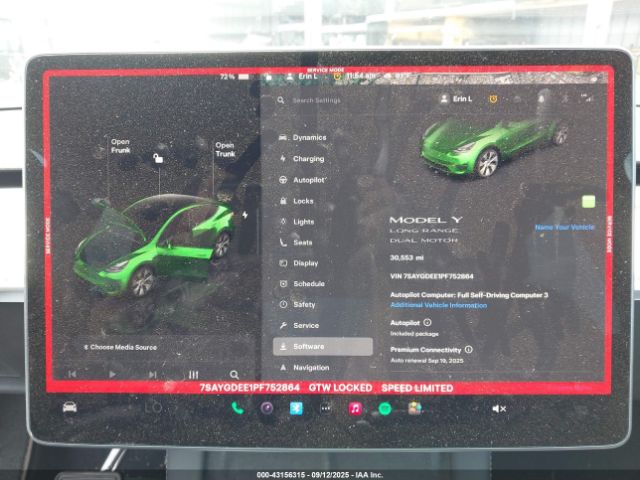 2023 TESLA MODEL Y 7SAYGDEE1PF752864 Photo 6