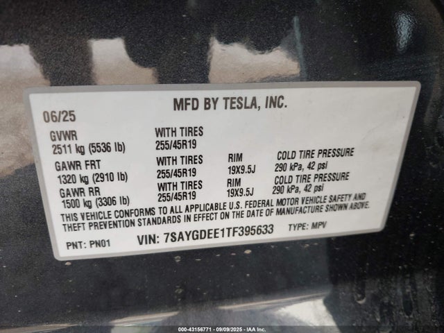 2026 TESLA MODEL Y 7SAYGDEE1TF395633 Photo 8