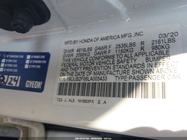 2020 ACURA TLX 19UUB2F66LA005433 Photo 8