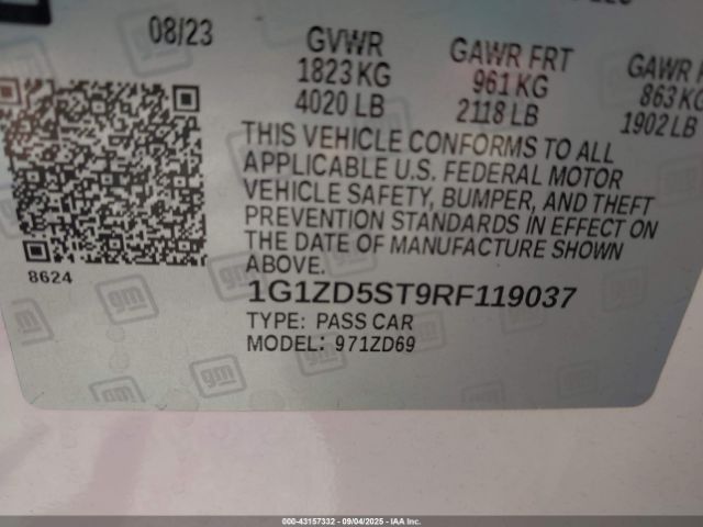 2024 CHEVROLET MALIBU 1G1ZD5ST9RF119037 Photo 8