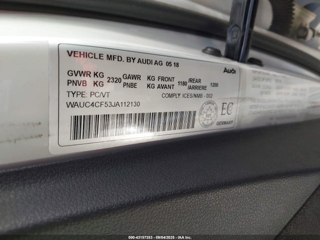 2018 AUDI S5 WAUC4CF53JA112130 Photo 8