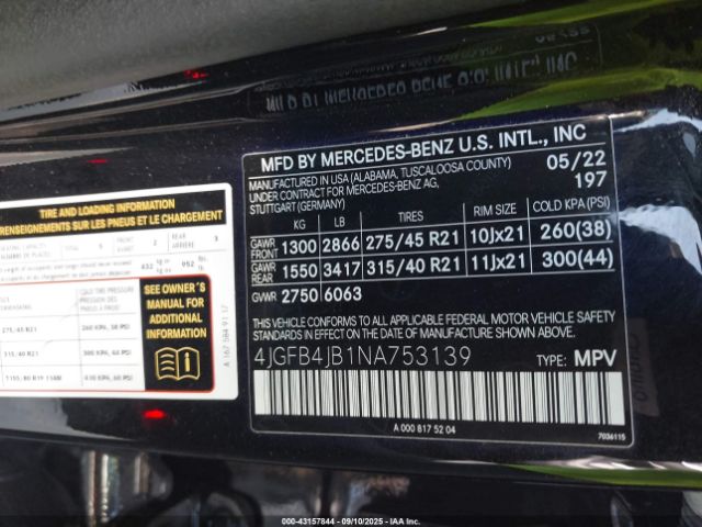 2022 MERCEDES-BENZ GLE 350 4JGFB4JB1NA753139 Photo 8