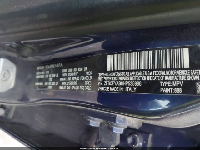 2017 FIAT 500X ZFBCFYAB8HP535996 Photo 8