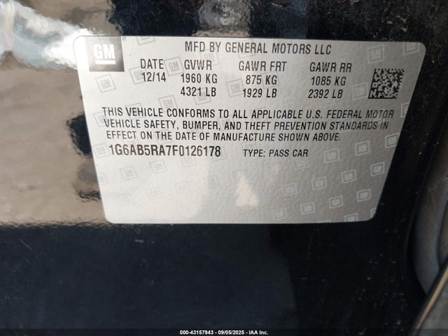 2015 CADILLAC ATS 1G6AB5RA7F0126178 Photo 8