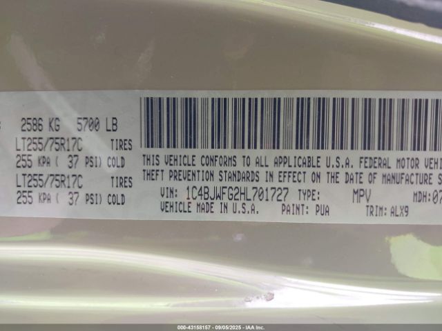 2017 JEEP WRANGLER UNLIMITED 1C4BJWFG2HL701727 Photo 8